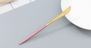 Gold-Plated Stainless Steel Table Knife (Black and Gold/Pink and Gold)