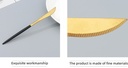 Gold-Plated Stainless Steel Table Knife (Black and Gold/Pink and Gold)