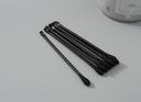 Black Tip Cotton Swab in Round Box (120 Pcs)