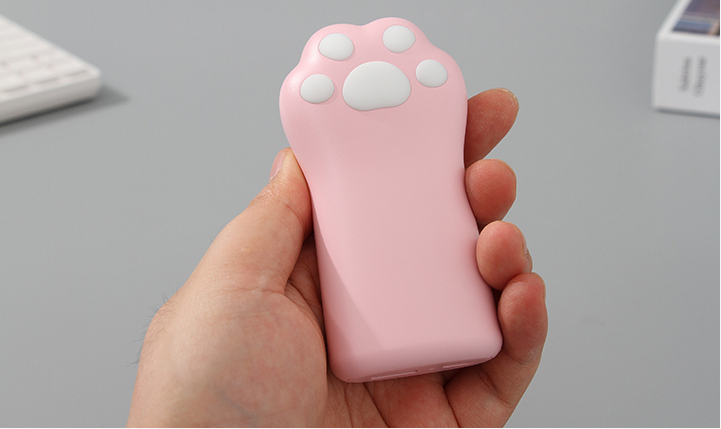 Lovely Cat Paw Power Bank 5000mah - P16(Pink)