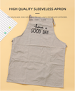 Solid Color Letter Bib Apron