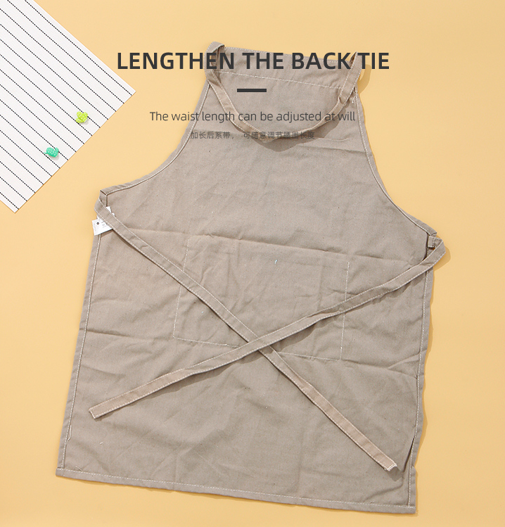 Solid Color Letter Bib Apron