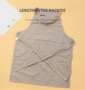 Solid Color Letter Bib Apron