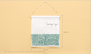 Leaves Series Hanging Storage Bag with 3 Pockets and 3 Hooks