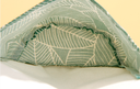 Leaves Series Half Circle Hanging Storage Bag with 3 Pockets