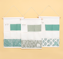Leaves Series Hanging Storage Bag with 7 Pockets and 2 Hooks