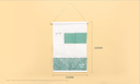 Leaves Series Hanging Storage Bag with 7 Pockets and 2 Hooks