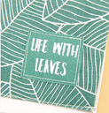 Leaves Series Hanging Storage Bag with 7 Pockets and 2 Hooks