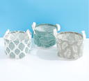 Leaves Series Barrel Fabric Storage Basket