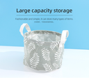 Leaves Series Barrel Fabric Storage Basket