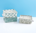 Leaves Series Fabric Storage Baskets with 9 Compartments