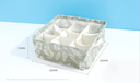 Leaves Series Fabric Storage Baskets with 9 Compartments