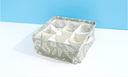 Leaves Series Fabric Storage Baskets with 9 Compartments