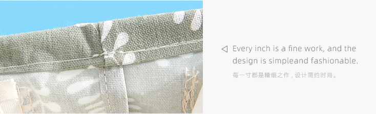 Leaves Series Fabric Storage Baskets with 9 Compartments