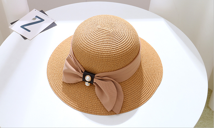 Elegant Bowknot Straw Hat