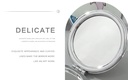 Portable Round Makeup Mirror (Glitters Series - Dolphin)