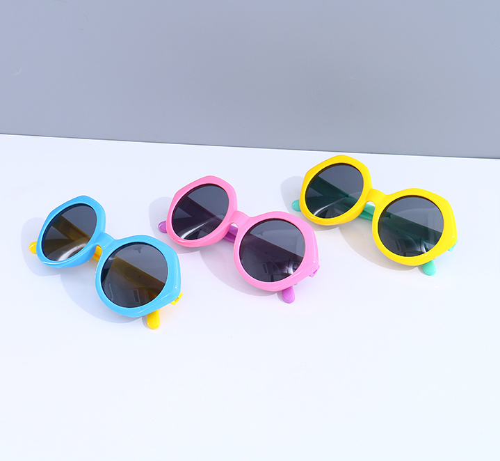 Stylish Round Frame Sunglasses for Kids