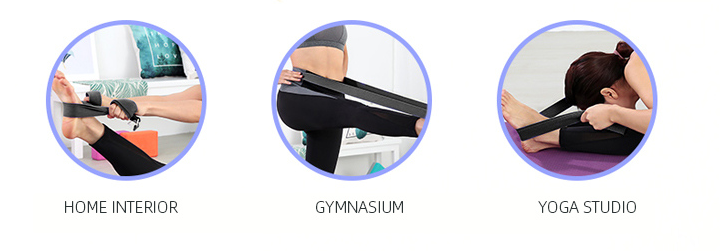 Solid Color Yoga Strap(Black)