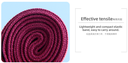 Solid Color Yoga Strap(Purple)