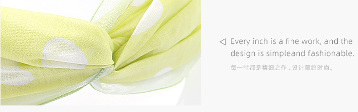 Hearts Pattern Cross Headband