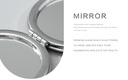Portable Round Makeup Mirror (Glitters Series - Dolphin)