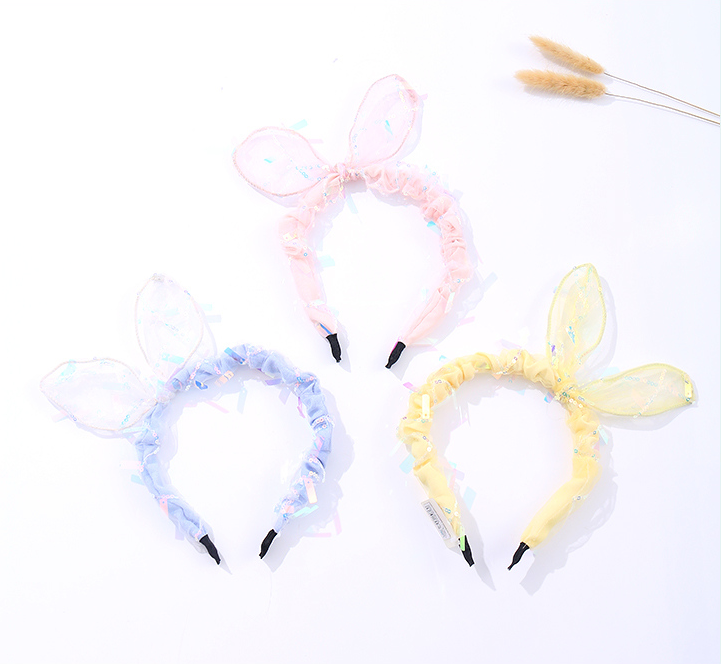 Sequin Bunny Ear Headband