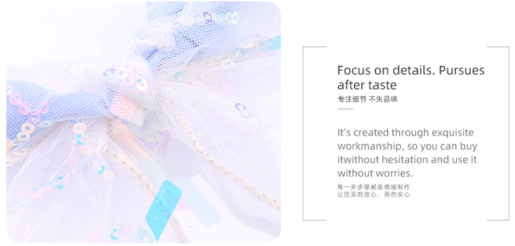 Sequin Bunny Ear Headband