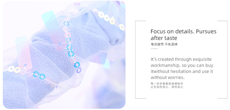 Sequin Wrinkled Headband
