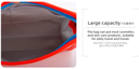 Dazzling Trapezoidal Cosmetic Bag