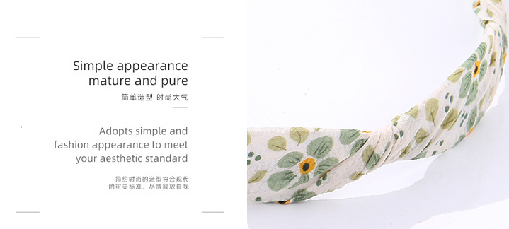 Elegant Floral Waving Headband