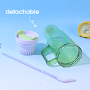 1200 مل/40.57 أونصة سائلة. كوب ترمس أساسي كبير جدًا مع شفاطة (وردي)