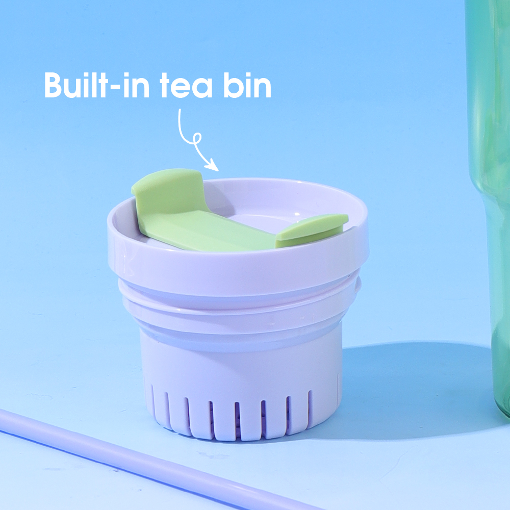 1200 مل/40.57 أونصة سائلة. كوب ترمس أساسي كبير جدًا مع شفاطة (وردي)