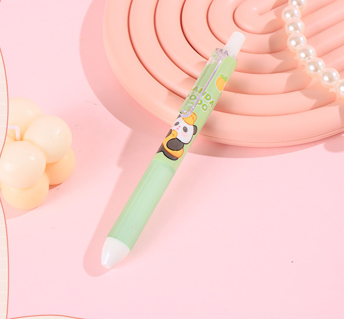 بوبو فاميلي كول باندا قلم جل قابل للسحب أسود 0.5 ملم