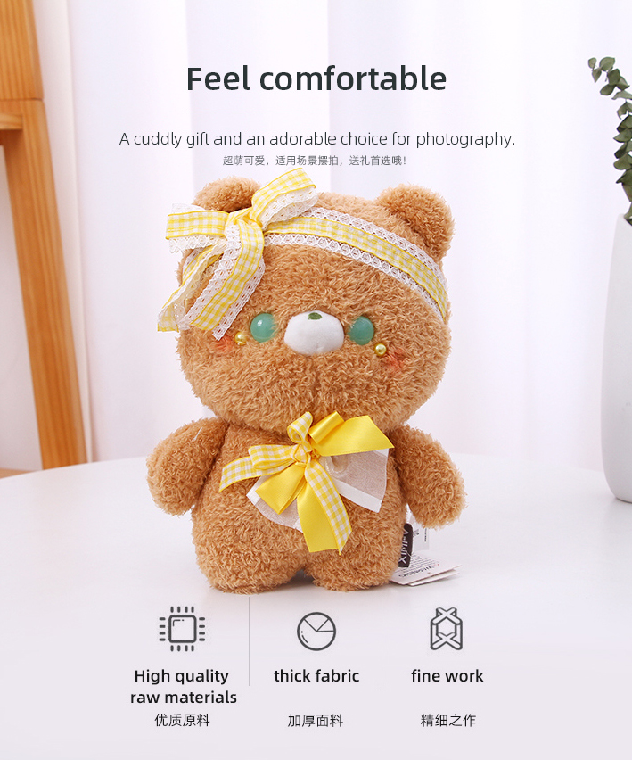 Lace Bow Bear Doll(S)