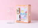 زجاجة Clear Day Wind Sing DIY من رمل الكوارتز مرسومة يدويًا