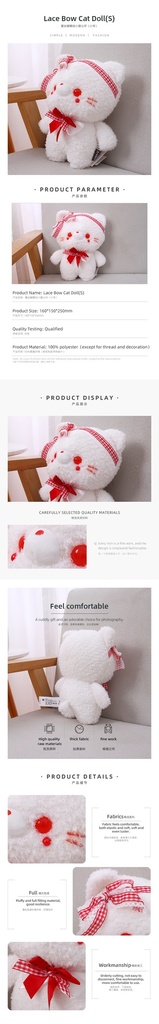 Lace Bow Cat Doll(S)