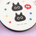 مرآة الجسم الدائرية من سلسلة Black Cat Party