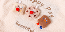 حقيبة كتف من القطيفة من سلسلة Happy Baking