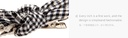 Sweet Checks Lace Bow Hair Clip 2 PCS