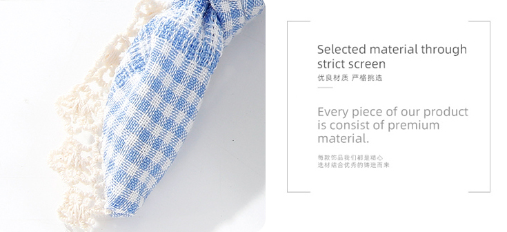 Sweet Checks Lace Bow Hair Clip 2 PCS