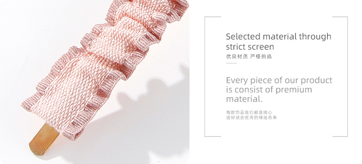 Simple Fabric Wrinkle Hair Clip 2 PCS