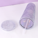 720 مل/24.3 أونصة سائلة. كوب بلاستيك أساسي كبير من القش (أبيض)