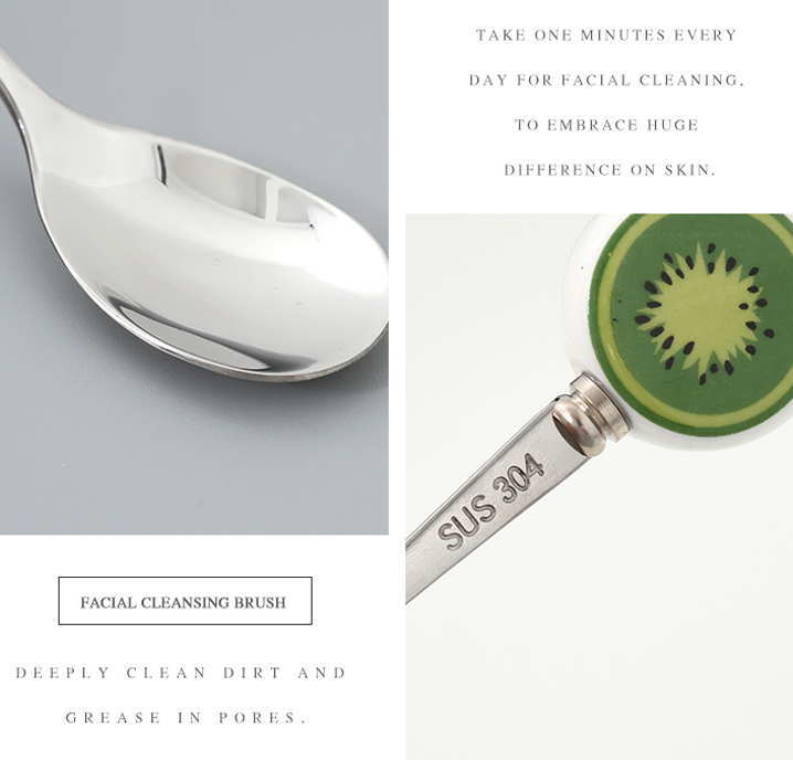 Ceramic Cartoon Fruit Top Spoon