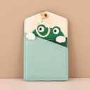 سلسلة مفاتيح حامل بطاقات من الجلد الاصطناعي لعائلة الحيوانات