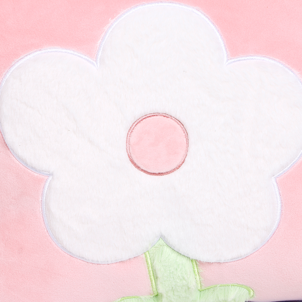 وسادة رمي الزهور الحلوة (وردي)