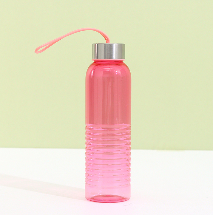 Plastic Bottle with Handle 600ml/20.2fl.oz.(Pink)