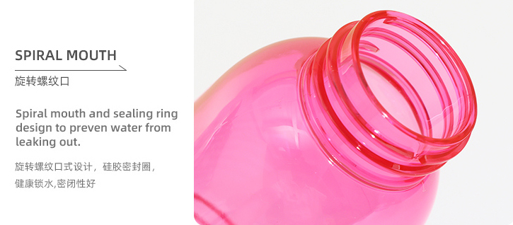 Plastic Bottle with Handle 600ml/20.2fl.oz.(Pink)