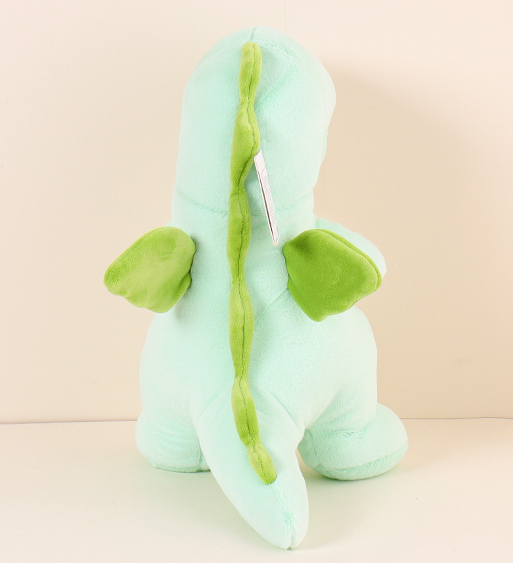 دمية قطيفة على شكل ديناصور واقفة لطيفة بأجنحة (متوسط) (35 سم) (أخضر)