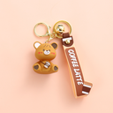 القهوة لاتيه الدب المفاتيح