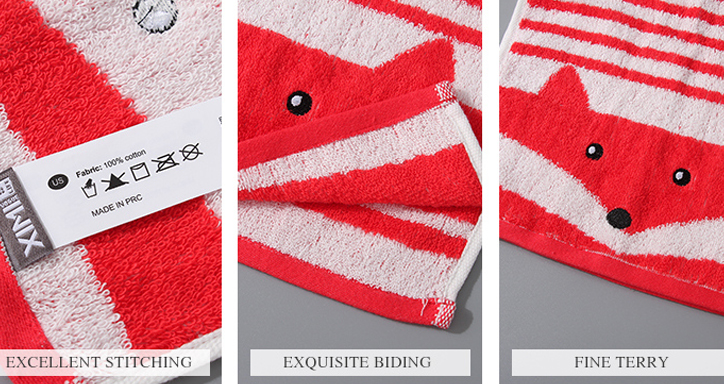 Animal Family Towel for Children (Fox)